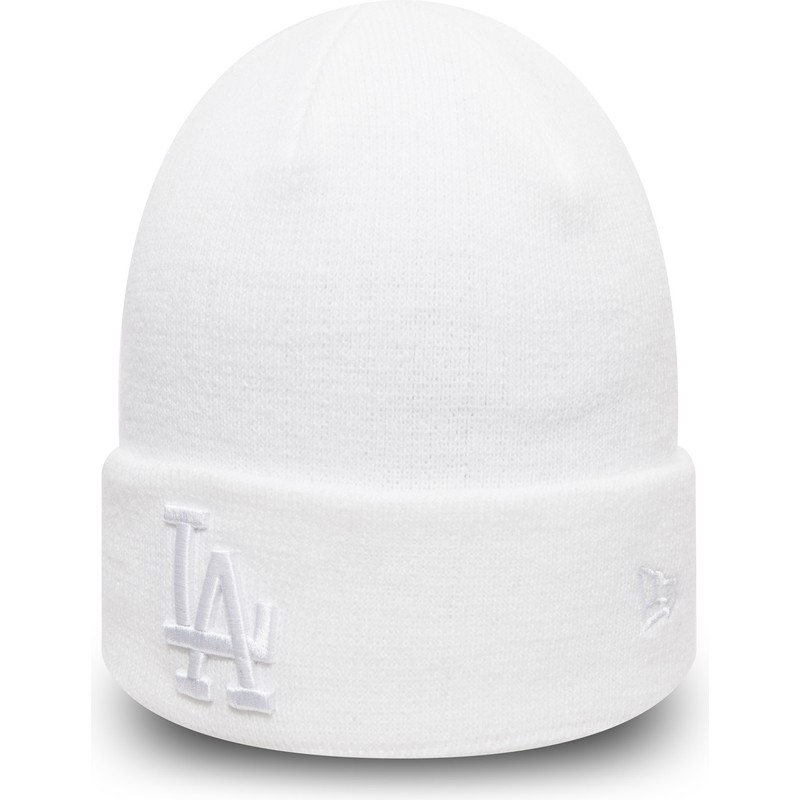 new-era-cuff-knit-league-essential-los-angeles-dodgers-mlb-white-beanie