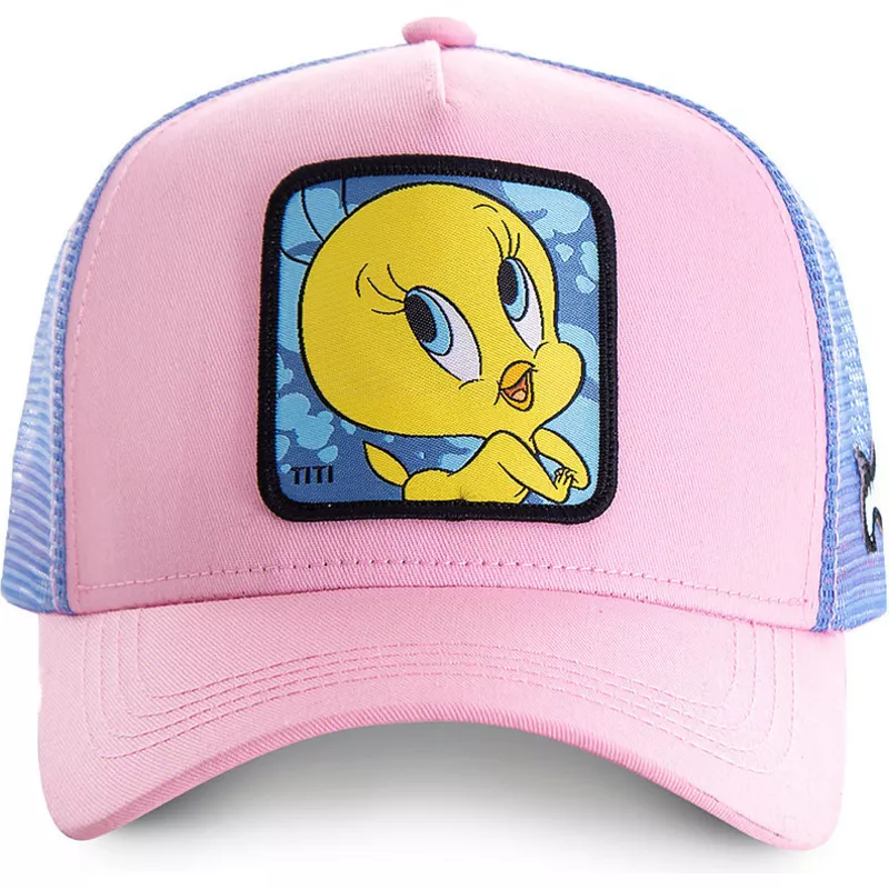capslab-tweety-twe1-looney-tunes-pink-and-blue-trucker-hat