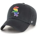 schwarze-verstellbare-kappe-mit-gebogenem-schirm-chicago-white-sox-mlb-clean-up-pride-von-47-brand