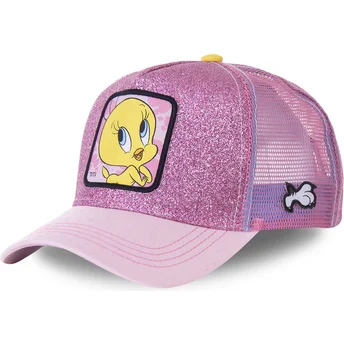 sapkak-ivelt-rozsaszin-snapback-purpurina-twe4-csorike-looney-tunes-capslab