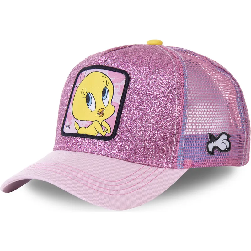 sapkak-ivelt-rozsaszin-snapback-purpurina-twe4-csorike-looney-tunes-capslab sapkak-ivelt-rozsaszin-snapback-purpurina-twe4-csorike-looney-tunes-capslab