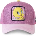 sapkak-ivelt-rozsaszin-snapback-purpurina-twe4-csorike-looney-tunes-capslab