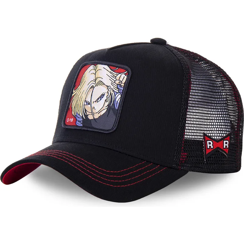 sapkak-ivelt-fekete-snapback-androide-c18b-c-18-dragon-ball-capslab