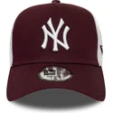 new-era-new-york-yankees-mlb-essential-a-frame-trucker-cap-in-bordeaux-und-weiss