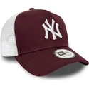 new-era-new-york-yankees-mlb-essential-a-frame-trucker-cap-in-bordeaux-und-weiss