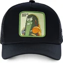 capslab-rick-und-morty-ckl2-pickle-rick-schwarze-trucker-kappe
