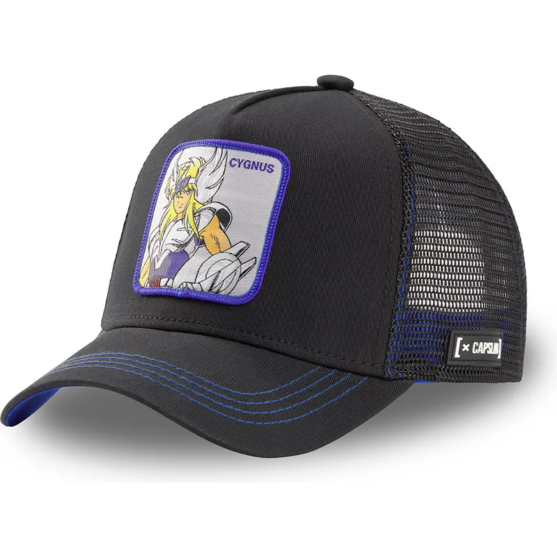 schwarze-trucker-kappe-hyoga-von-cygnus-cyg3-saint-seiya-die-ritter-des-zodiac-von-capslab