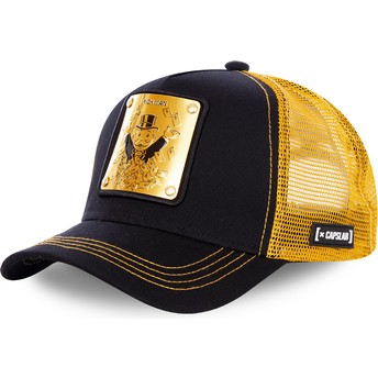 Capslab Rich Uncle Pennybags BIF Monopoly Black and Golden Trucker Hat