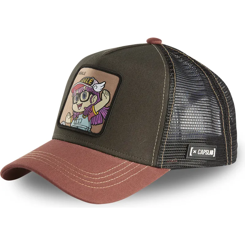 sapkak-ivelt-barna-snapback-rob1-arale-norimaki-dr-slump-capslab