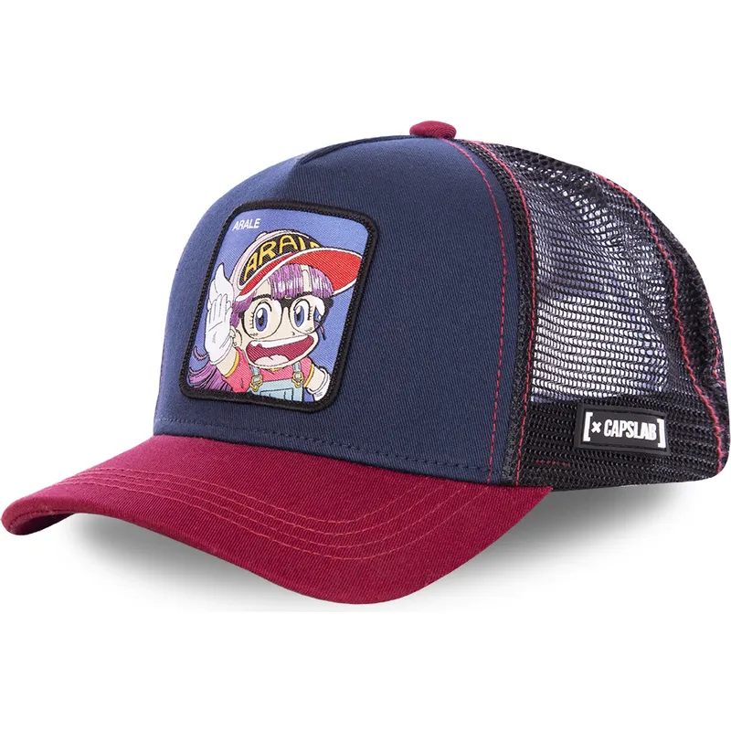 gorra-trucker-blau-und-rot-arale-norimaki-slu2-dr-slump-von-capslab