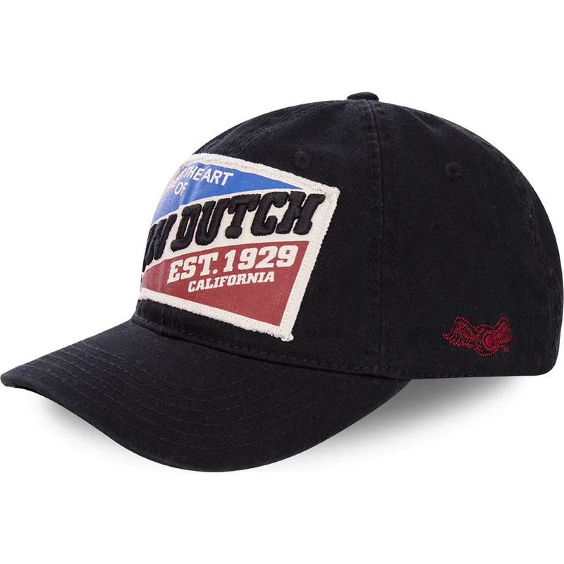verstellbare-schwarze-curved-cap-heart-of-california-patriot-von-von-dutch