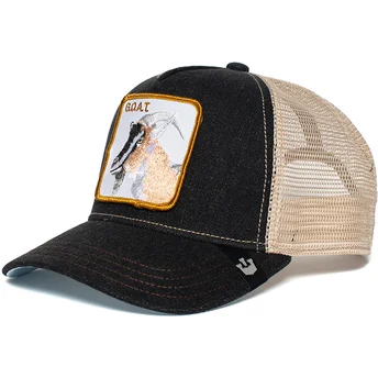 Sapkák ívelt fekete snapback cabra G.O.A.T. The Farm de Goorin Bros.