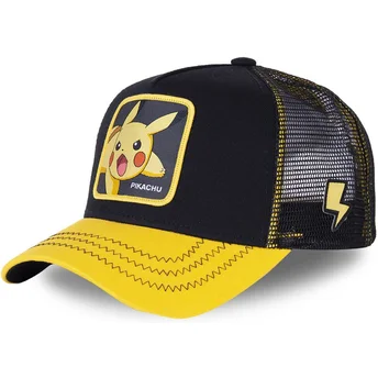 Καπέλο trucker μαύρο και κίτρινο για αγόρι Pikachu KID_PIK6 Pokémon από Capslab