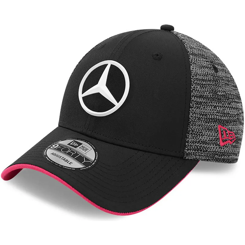 sapkak-ivelt-fekete-allithato-9forty-tonal-esports-mercedes-formula-1-new-era