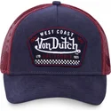 von-dutch-west-dunkelblaue-und-rote-trucker-kappe