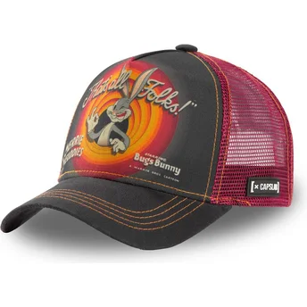 Sapkák ívelt szürke snapback Bugs Bunny RIN1 Looney Tunes Tapsi Hapsi Looney Tunes Capslab