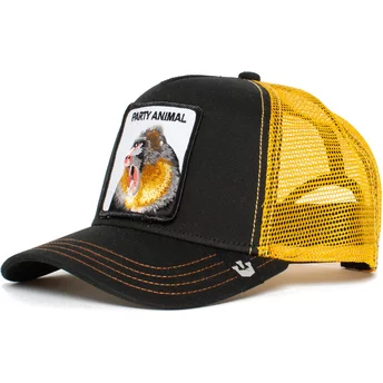 Goorin Bros. Monkey Party Animal Black and Yellow Trucker Hat