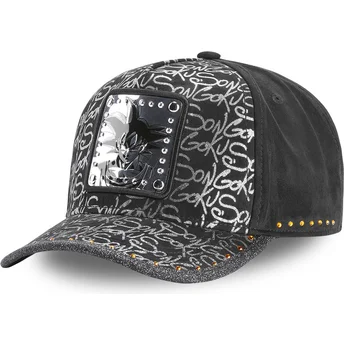 schwarze-verstellbare-gebogene-kappe-son-goku-tag-gok-dragon-ball-von-capslab