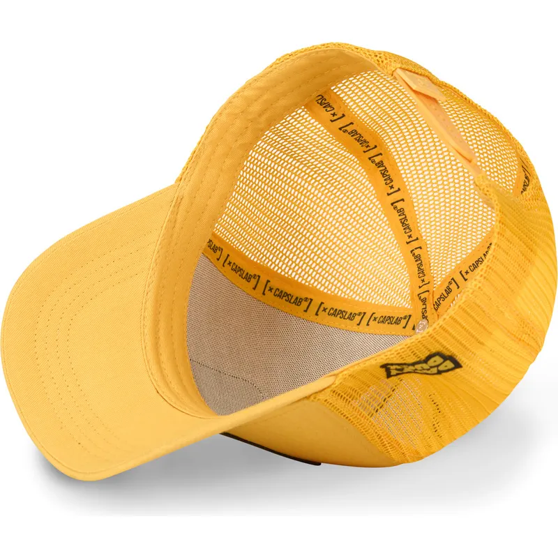 gelbe-trucker-kappe-daffy-duck-loo-duf1-looney-tunes-von-capslab