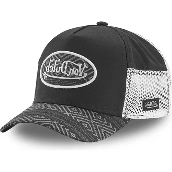 Von Dutch schwarze Trucker-Kappe ATRU BLK