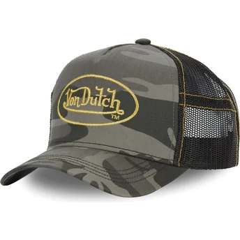 Sapkák ívelt terepmintás snapback CAM GOL Von Dutch