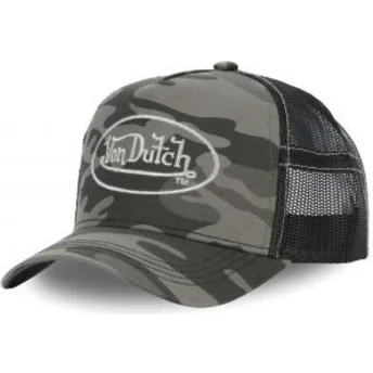 Sapkák ívelt terepmintás snapback CAM SIL Von Dutch