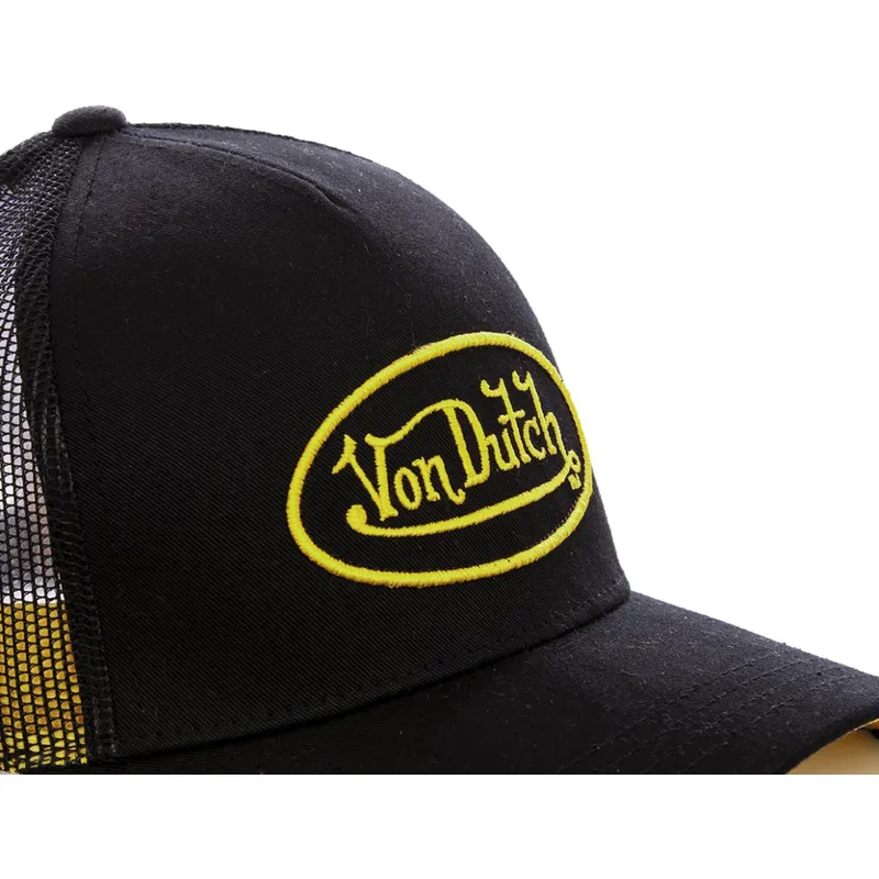 schwarze-trucker-kappe-mit-gelbem-logo-neo-yel-von-von-dutch