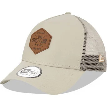New Era Heritage Patch Grå Truckerkeps A Frame 9FORTY