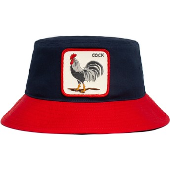 Goorin Bros. Rooster Cock Americana The Farm Navy Blue and Red Bucket Hat