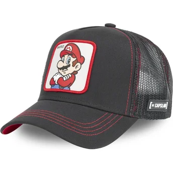 Sapkák ívelt fekete snapback SMB MAR2 Bros. Mario Super Mario Bros. Capslab