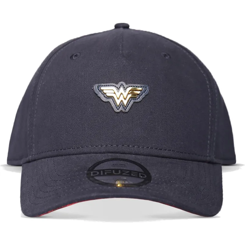 marineblaue-gebogene-snapback-kappe-wonder-woman-logo-dc-comics-von-difuzed