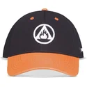 schwarze-und-braune-snapback-kappe-mit-gebogenem-schirm-und-far-cry-logo-von-difuzed