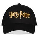 schwarze-snapback-kappe-mit-gebogenem-schirm-und-goldenem-harry-potter-logo-von-difuzed