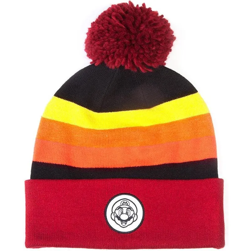 sapkak-pompon-piros-retro-striped-bros-difuzed