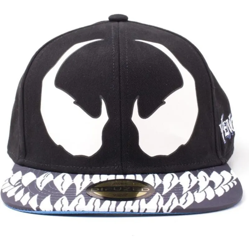 sapkak-lapos-fekete-snapback-venom-marvel-comics-difuzed