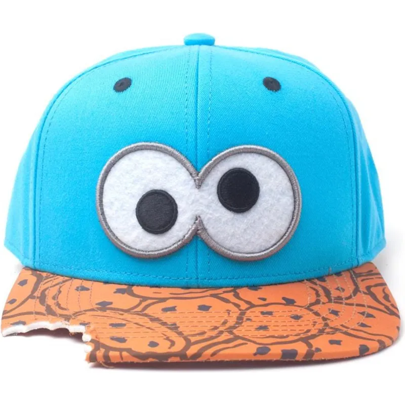 sapkak-lapos-kek-snapback-las-galletas-cookie-bite-barrio-sesamo-difuzed