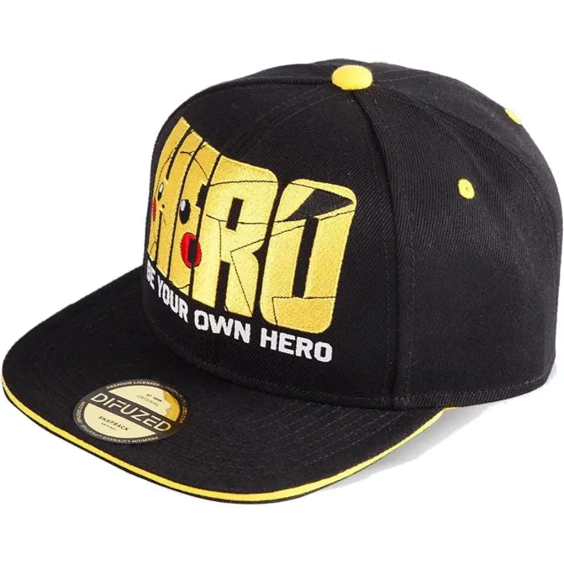 sapkak-lapos-fekete-snapback-be-your-own-hero-olympics-difuzed