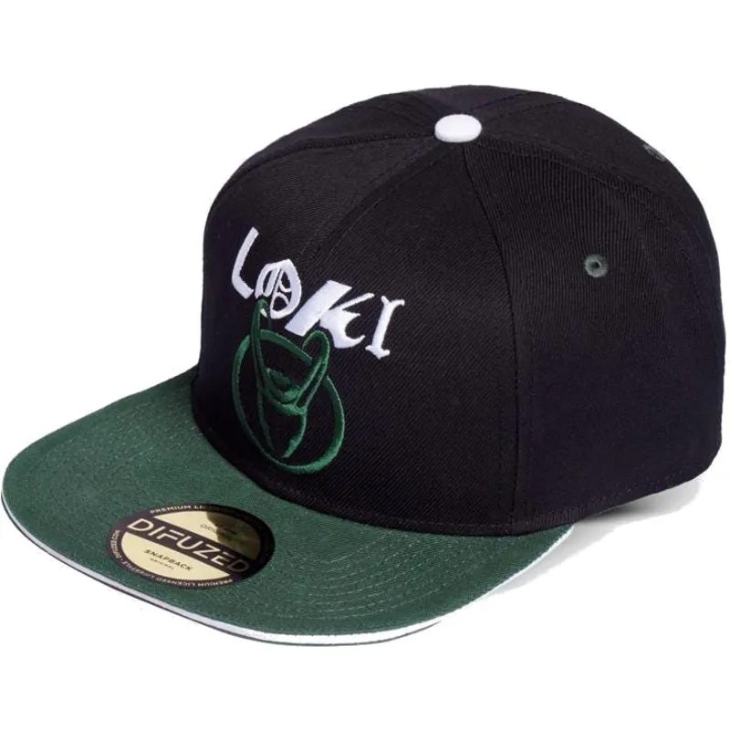 schwarze-und-grune-flatcap-snapback-loki-marvel-comics-von-difuzed