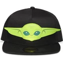 svart-platt-snapback-keps-grogu-baby-yoda-the-mandalorian-star-wars-fran-difuzed