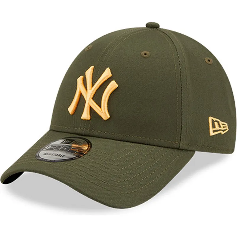 cap-ivelt-zelen-reguliruema-lenta-9forty-league-essential-new-york-yankees-mlb-new-era