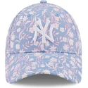 sapkak-ivelt-kek-allithato-rosa-9forty-floral-new-york-yankees-mlb-new-era
