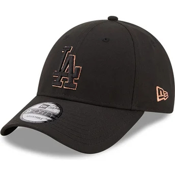 9forty-black-and-gold-los-angeles-dodgers-mlb-snapback-cap-in-schwarz-von-new-era