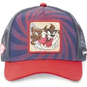 trucker-cap-marineblau-und-rot-tasmanischer-teufel-loo5-taz2-looney-tunes-von-capslab