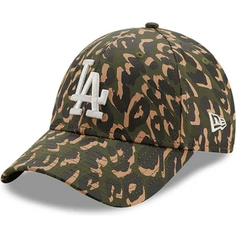 New Era Curved Brim 9FORTY All Over Camo Los Angeles Dodgers MLB Camouflage Adjustable Cap