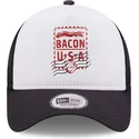 new-era-a-frame-lehigh-valley-ironpigs-milb-white-and-navy-blue-trucker-hat