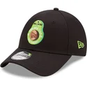 sapkak-ivelt-fekete-allithato-aguacate-9forty-food-icon-new-era