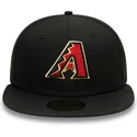 schwarze-enganliegende-59fifty-ac-perf-flatcap-der-arizona-diamondbacks-mlb-von-new-era