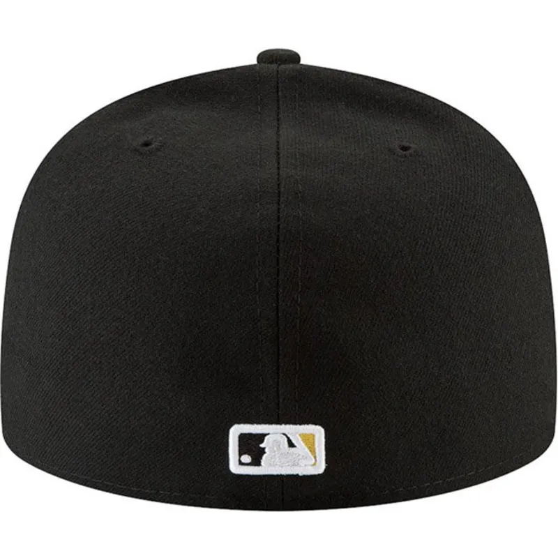 schwarze-enganliegende-59fifty-ac-perf-flatcap-der-pittsburgh-pirates-mlb-von-new-era