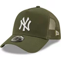 new-era-a-frame-tonal-mesh-new-york-yankees-mlb-green-trucker-hat