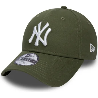 Sapkák ívelt zöld állítható gyereknek 9FORTY League Essential New York Yankees MLB New Era